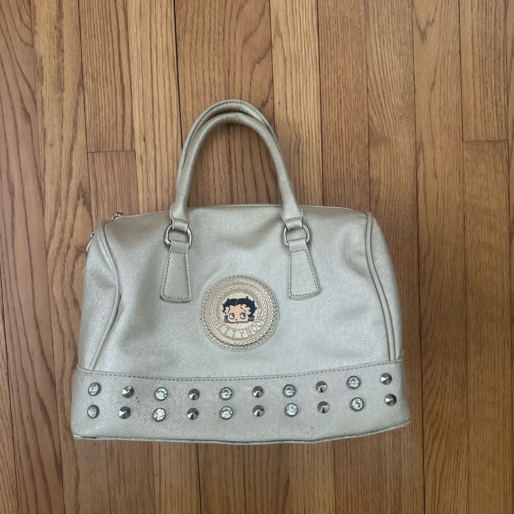 (SOLD) Betty Boop Gold Handbag